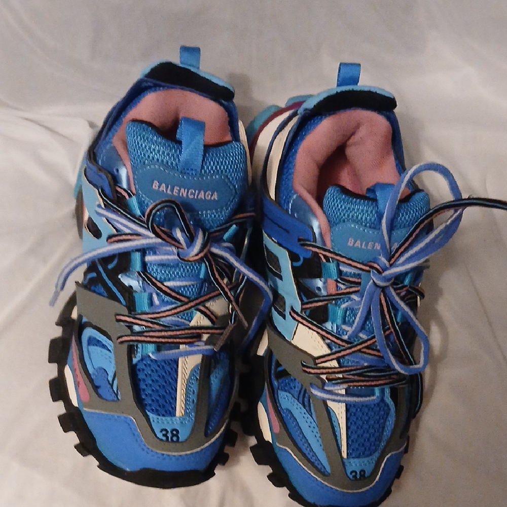 Balenciaga Blue and Pink Men's Shoes - Picture 9 of 10